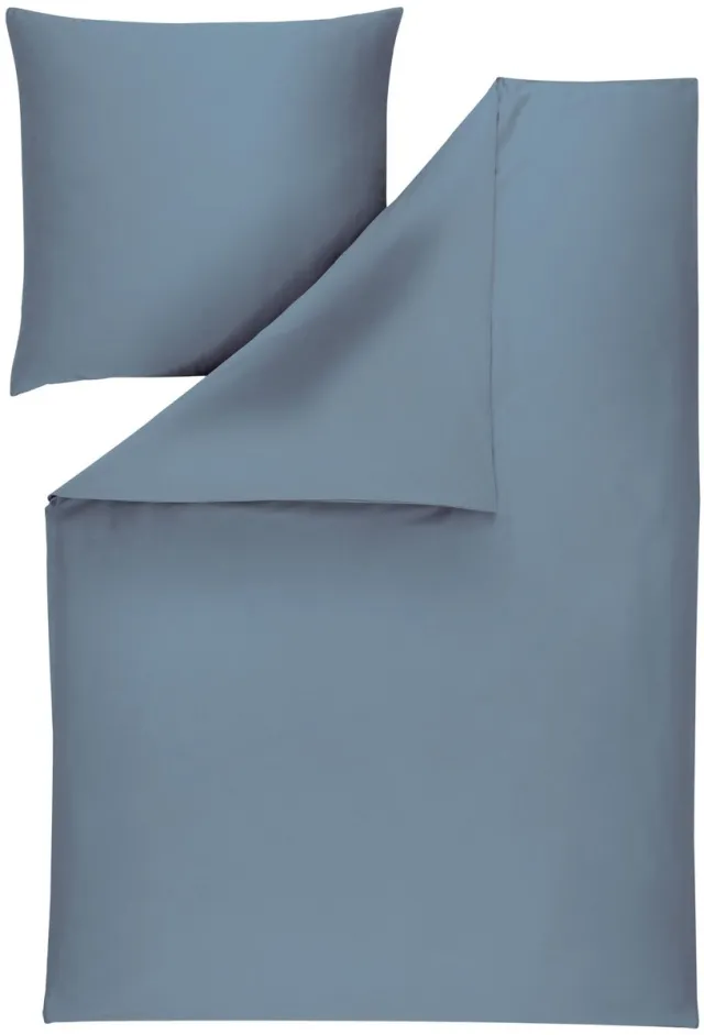Estella Valetta - Dekbedovertrek - Mako katoensatijn - 200 x 220 cm - 3-delig Blauw