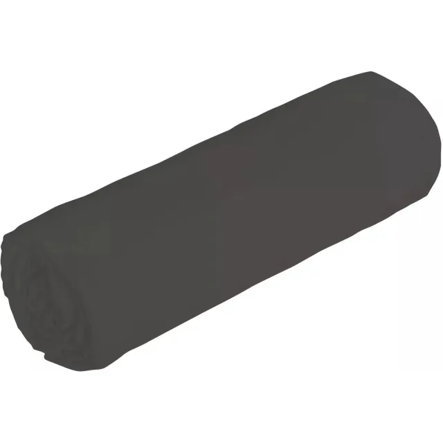 Vente-unique Hoeslaken in satijn 108 draden/cm² - 160 x 200 cm - Instophoogte 30 cm - Antracietgrijs - TALORA van PALACIO