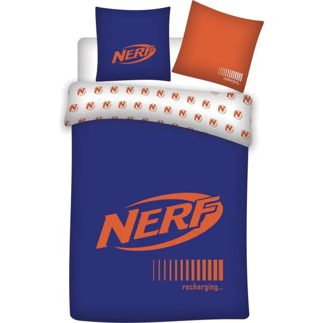 NERF Dekbedovertrek Recharging - Eenpersoons - 140 x 200 cm - Bio Katoen Multi Colour