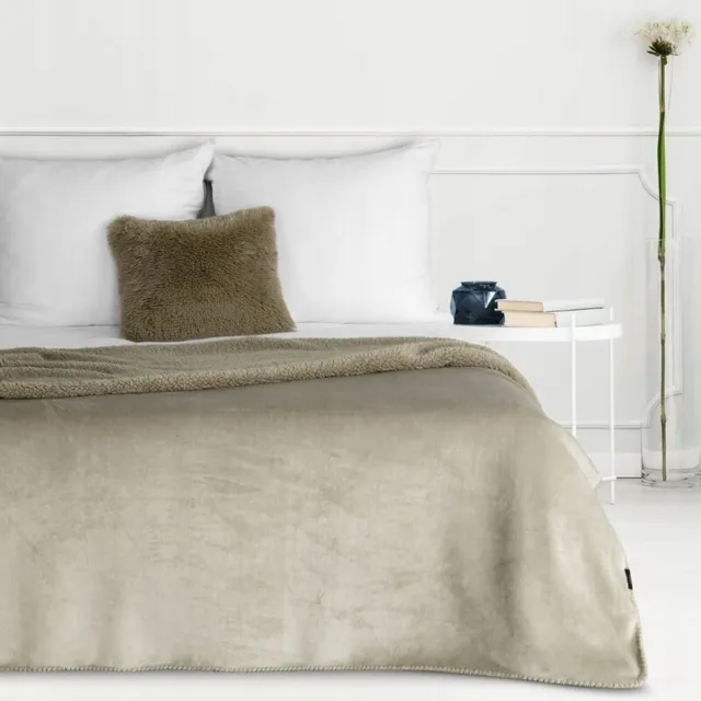 tedy Zachte microvezel plaid "lammetje" TEDY 170x210 cm, Beige