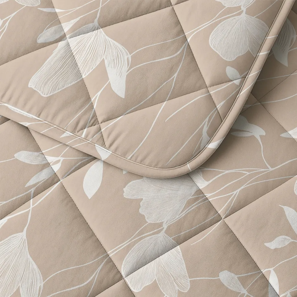 Sleeptime dekbed zonder overtrek Lazy wasbaar beige, foto 6
