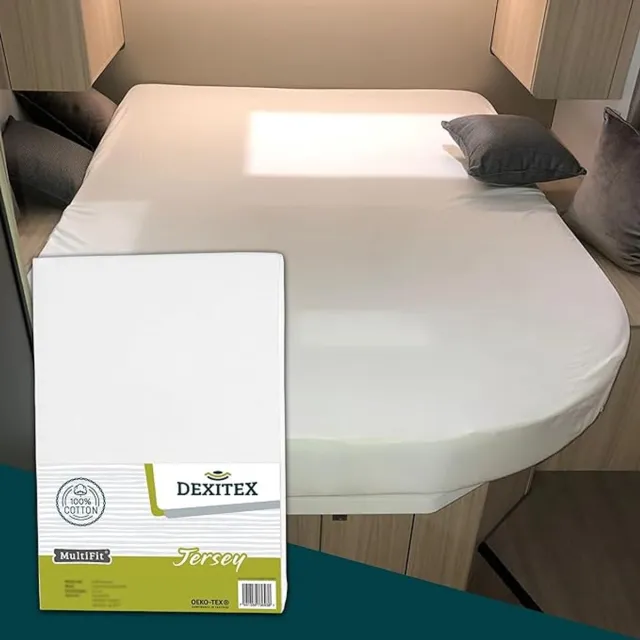 dexitex Queensbed Jersey hoeslaken - wit of antraciet