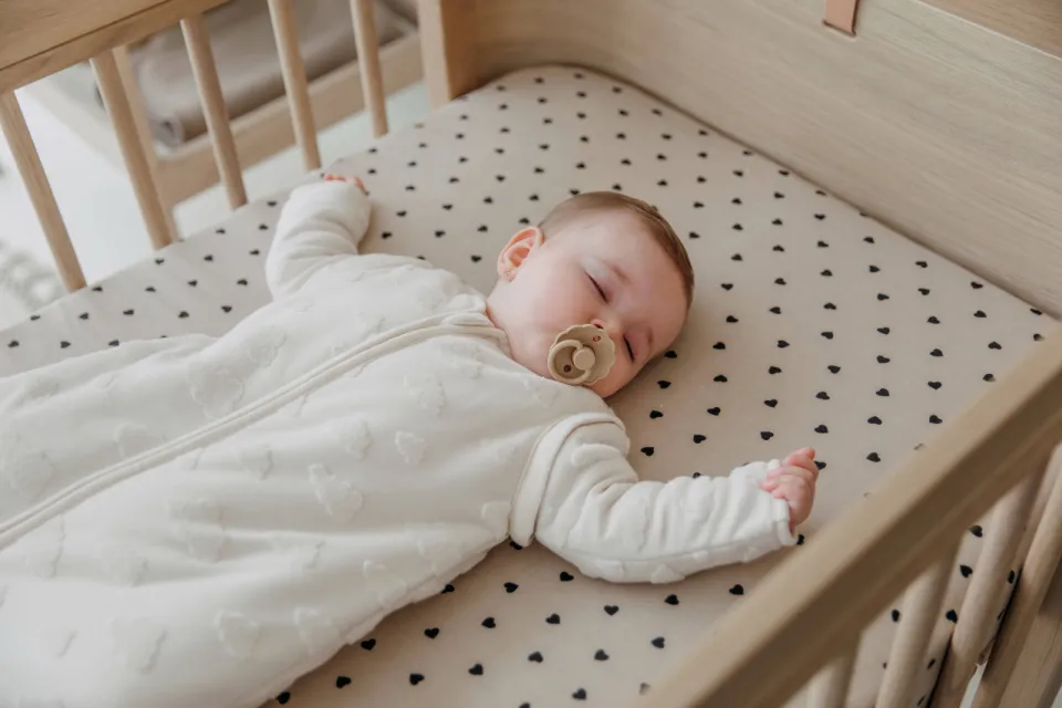 Meyco hoeslaken ledikant Sweet Heart beige/zwart, foto 5