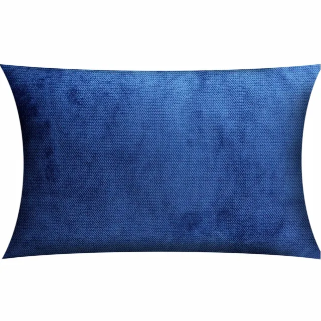Timex-Pol Decoratieve Kussenhoes Fluweel 30x50cm - Zacht & Stijlvol Blauw