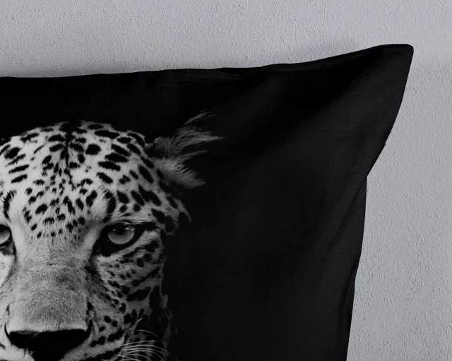 Pure Dekbedovertrek "luipaard" - Zwart - (140x200/220 cm) - Microfiber Black