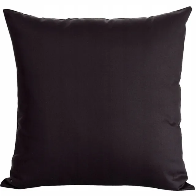 karo Zwarte Katoenen Kussensloop 40x80 cm - Effen Kleur