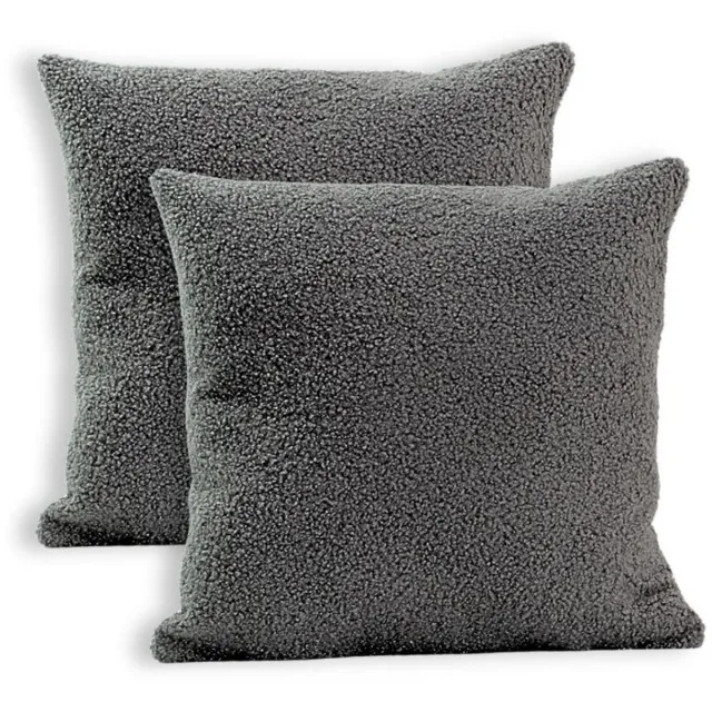 LuMali Kussensloop Grafiet 40x40 cm - Kinder Kussensloop - Toddler Pillow Case - OEKO-TEX®