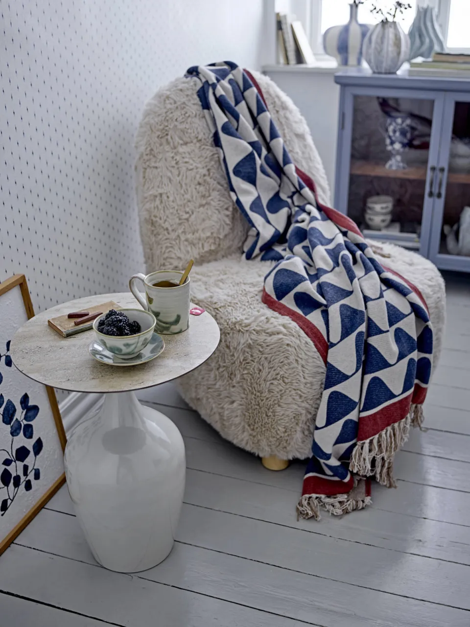 Creative Collection Rimme plaid blauw, foto 4