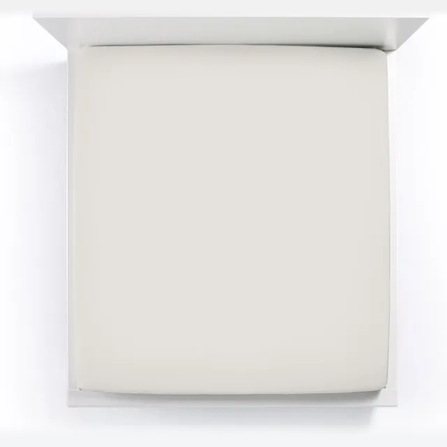 Bella Donna Jersey La Piccola Topperhoeslaken 90x210-220 cm parelgrijs-0710