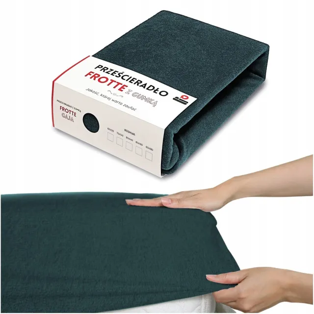 LOZKOHOLICY.PL Hoeslaken 60x120 Jersey met elastiek Gaja Groen