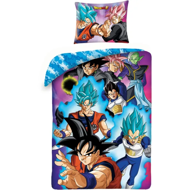 Dragon Ball Z Dekbedovertrek Super Sayens - 140 x 200 cm - Katoen - 70 x 90 cm Multi