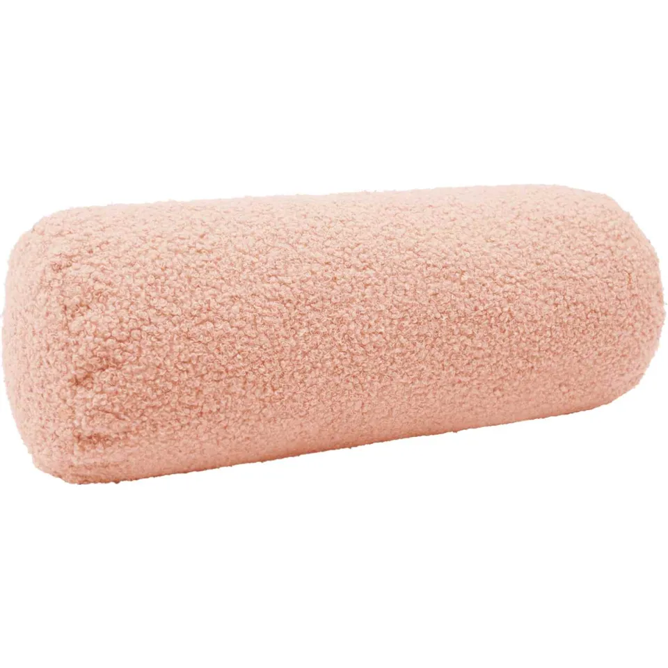 vidaXL Kussensloop 6 st HEERLEN Roze Ø 15 x 40 cm Bouclé