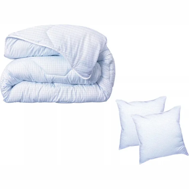 Vente-unique Pack DODO dekbed 220 x 240 cm + 2 hoofdkussens 60 x 60 cm - Totale bescherming tegen huisstofmijt - ANGE GARDIEN Wit