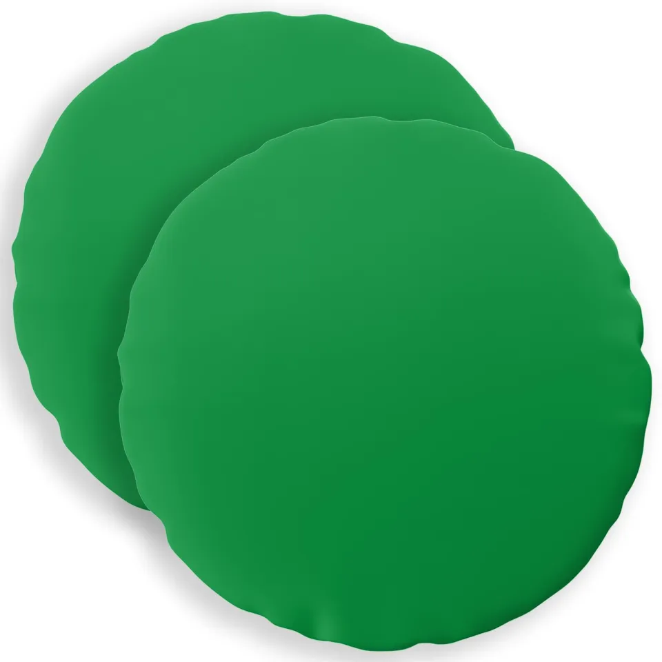 vidaXL Kussensloop 2 st HEERLEN Groen Dia. 60 cm Polyester