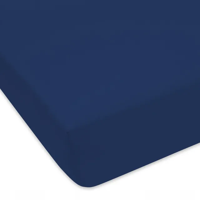 Designpremium Jersey Hoeslaken met Elastiek - Donkerblauw - 70x140 cm