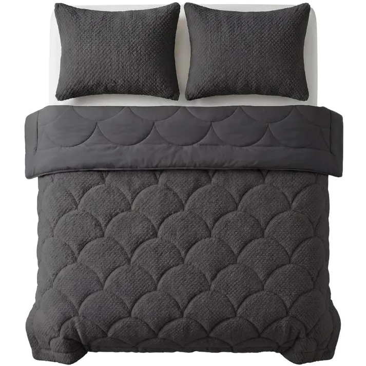 Zensation Lazy all-in-one dekbed Teddy fur - antraciet