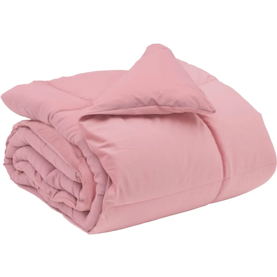 vidaXL Winter Dekbed 135 x 200 cm Winter Microfiber (100% polyester) roze, foto 3