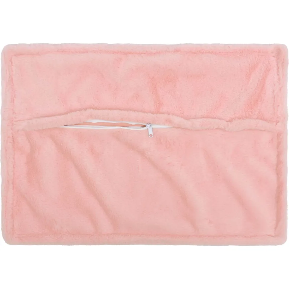 vidaXL Kussensloop 6 st HOUTEN Roze 50 x 80 cm Nep Konijnenbont, foto 4