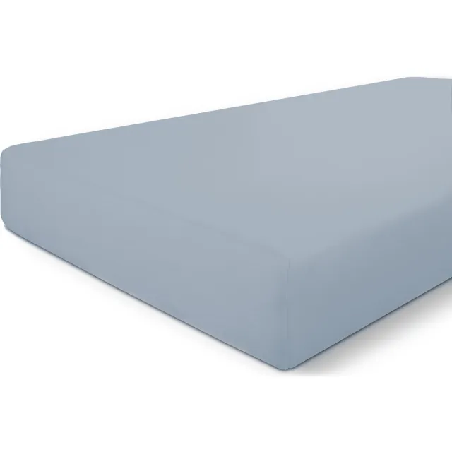 BYRKLUND Hoeslaken Bed Basics Cotton - 100% Katoen - Blauw