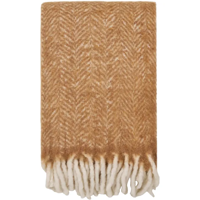 Artichok Bo plaid licht bruin - 170 x 130 cm