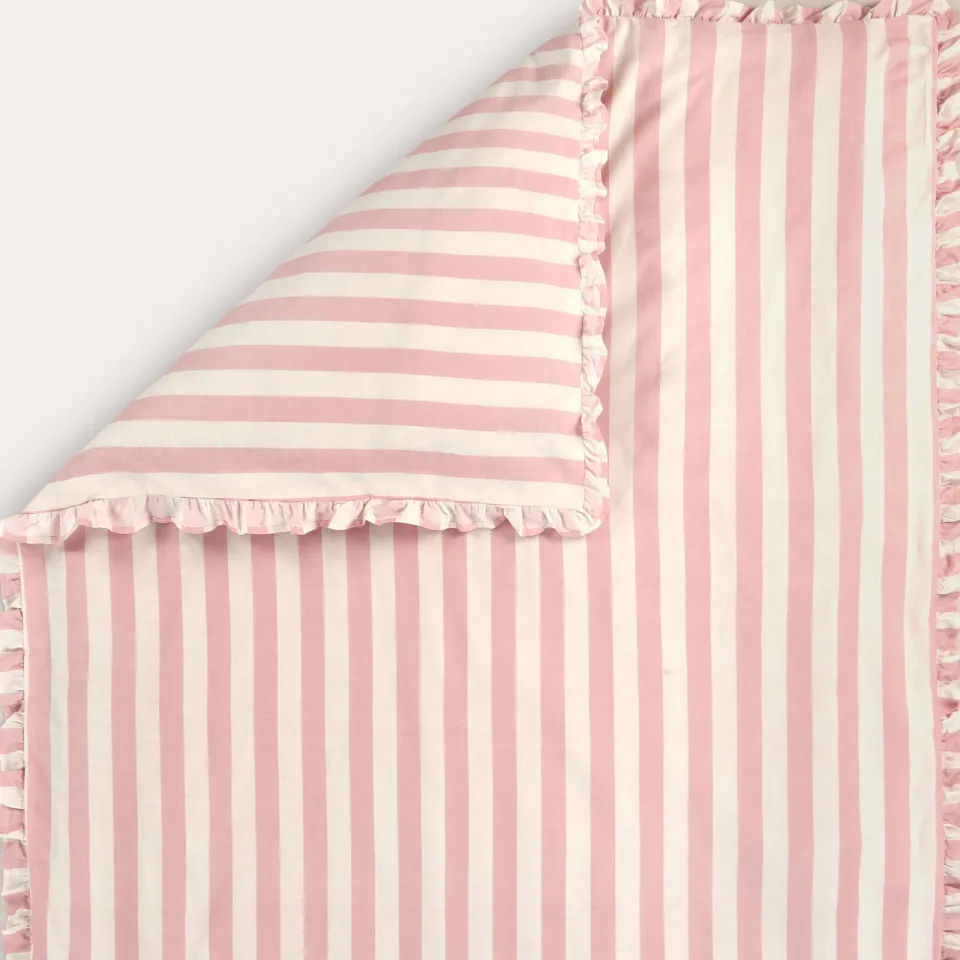 NOUS Kids katoenen dekbedovertrek kinderbed roze, foto 4