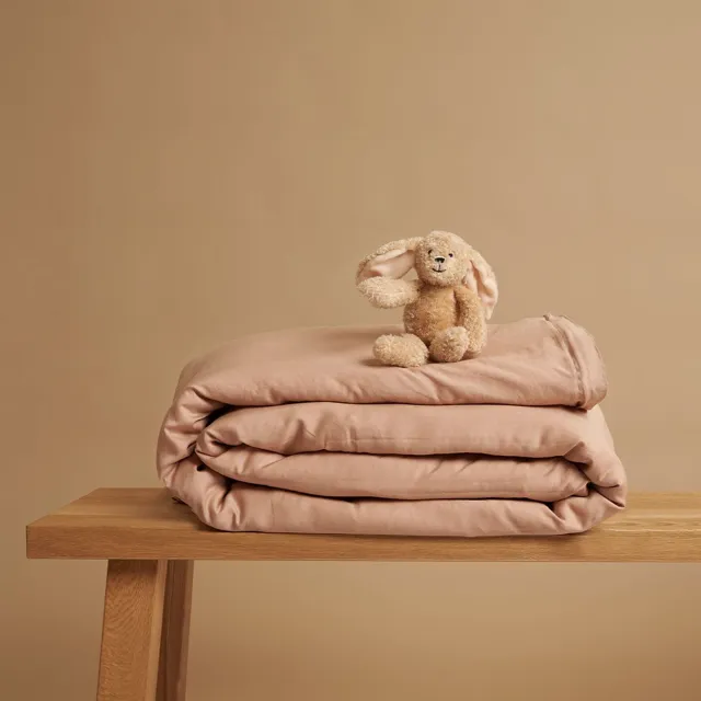 Coco & Cici Kids - TENCEL Twill Dekbedovertrek Peach - 140x200 + 1 kussensloop 60x70