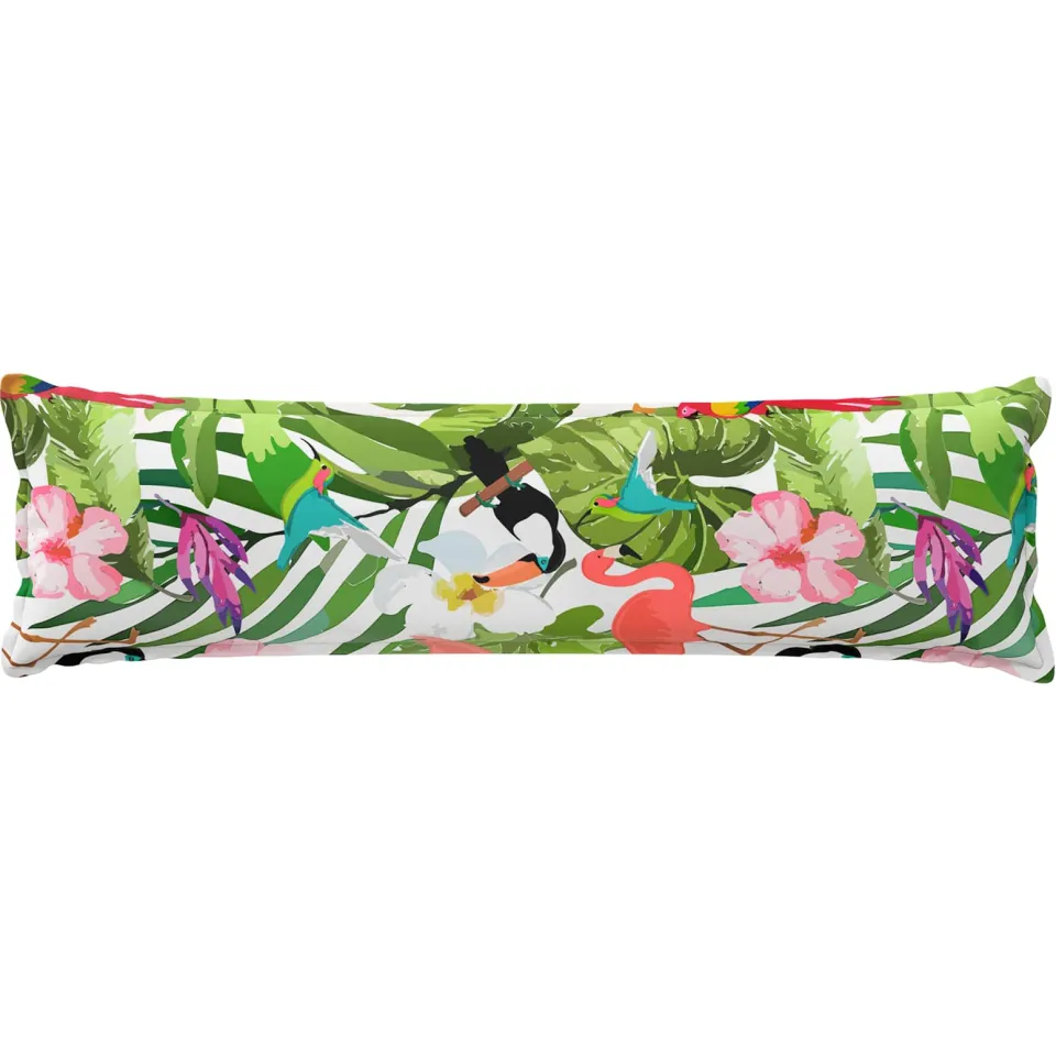 vidaXL Kussensloop 2 st HOUTEN Meerkleurig 40 x 145 cm Polyester, foto 4