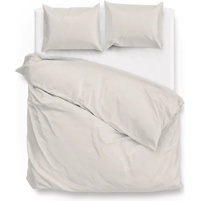 Zohome Satinado Dekbedovertrek - Katoensatijn - Off-White Crème