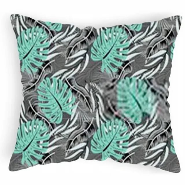 Designpremium Kussensloop Monstera 70x80 cm - Katoen, Ademend & Huidvriendelijk Blauw