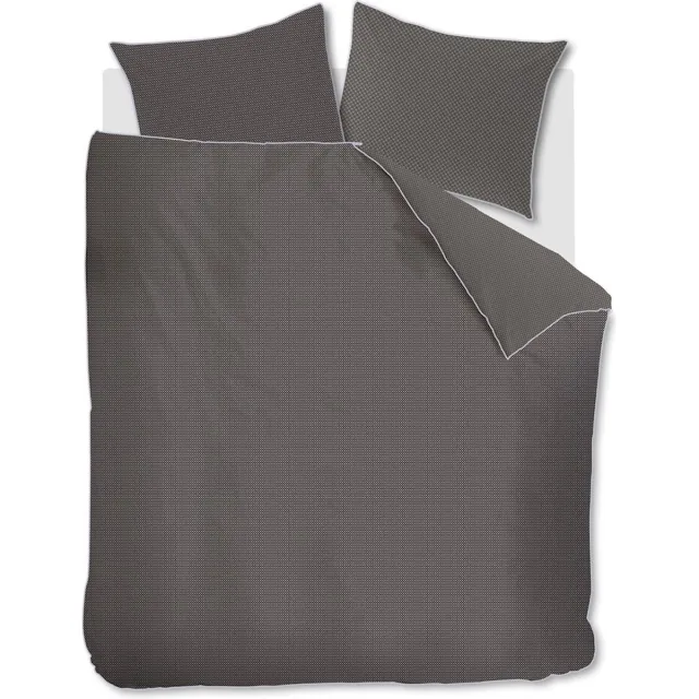 Kardol Richmond dekbedovertrek - Lits-jumeaux - 240 x 200/220 cm - Anthraciet anthracite