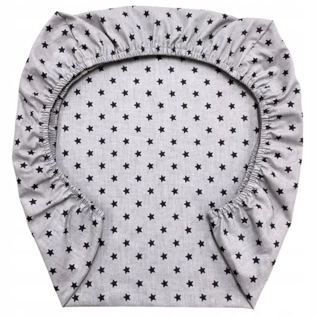 Sroka białoboka Hoeslaken wieg/ledikant 90x40 cm - 100% Katoen White