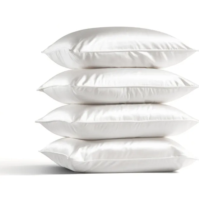 Silk Heaven 4x Zijden Kussensloop 60x70cm Wit Hotelsluiting 22 Momme - Kussensloop set - Luxe Silk Kussensloop 100% moerbei zijde - Zijde kussensloop - Silk Heaven - 60x70cm / Hotelsluiting