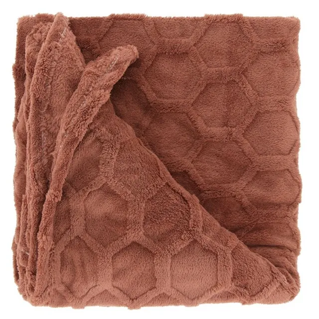 Unique Living plaid Thor marsala