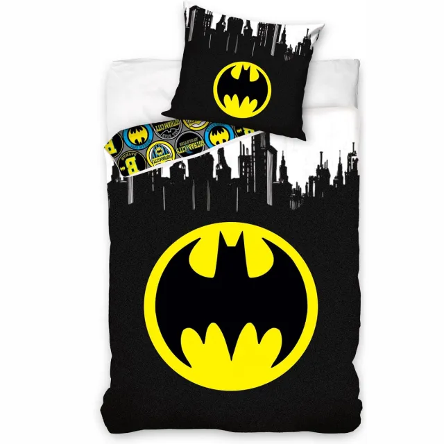 Wellbed Batman - dekbedovertrek - 140x200cm - nieuwe collectie zwart