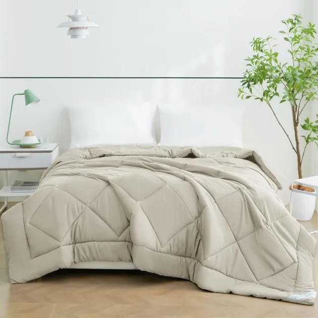 Unyqoos Ultrazacht en Ademend Zomerdekbed voor Optimaal Slaapcomfort 200 x 200 cm beige