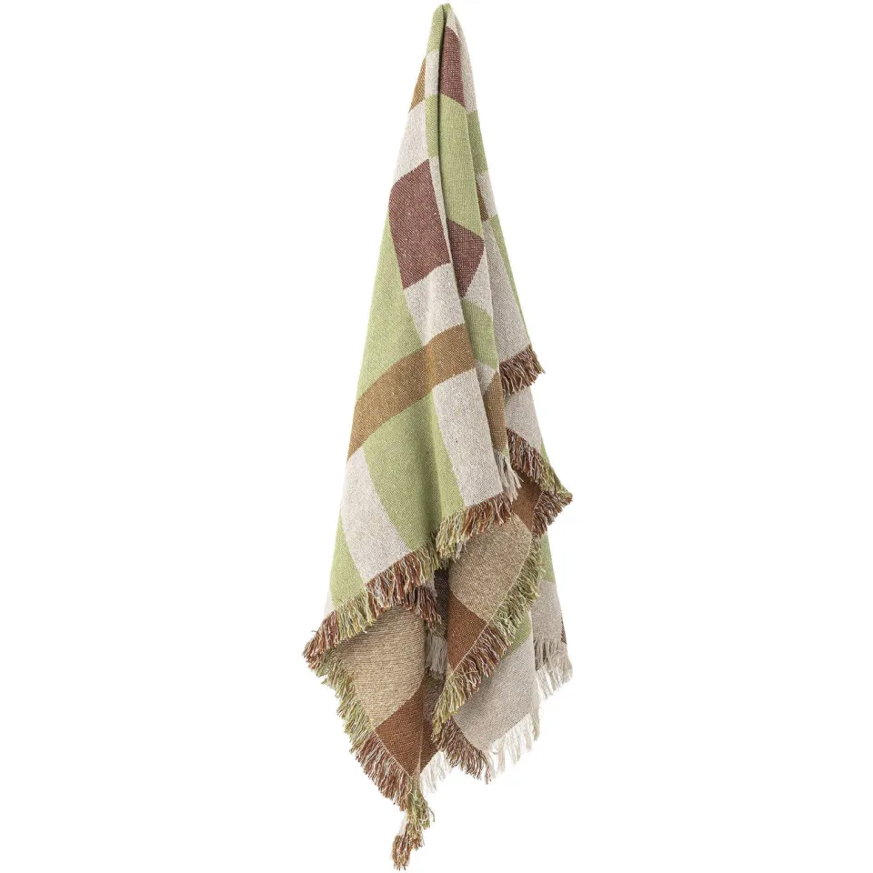 Bloomingville Galvin plaid 160x130 cm groen, foto 3