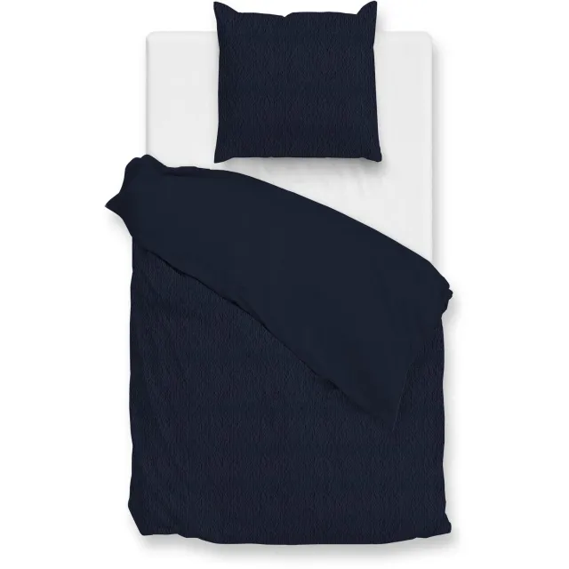 Zohome Teddy Fleece Dekbedovertrek Pile di Sherpa – Dekbedovertrek - Navy Blue