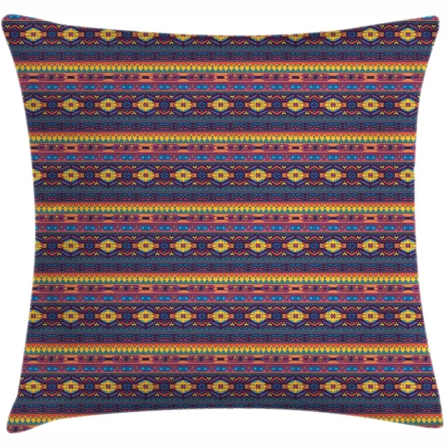 ABAKUHAUS Kussenhoes Geometrisch – 40x40 cm – Dubbelzijdig bedrukt, multicolor Blau