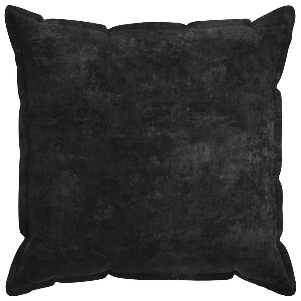 vidaXL Kussensloop 6 st HOUTEN Antraciet 70 x 70 cm Chenille Stof Anthraciet