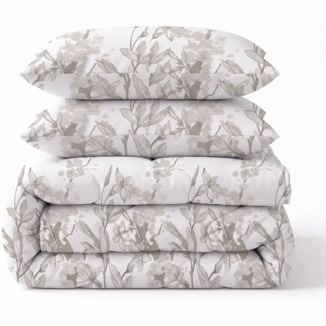 Sleeptime 2 in 1 Dekbed zonder Overtrek Flynn - Wasbaar Dekbed - 240 x 220 cm + 2 x kussensloop 60x70 - Wit