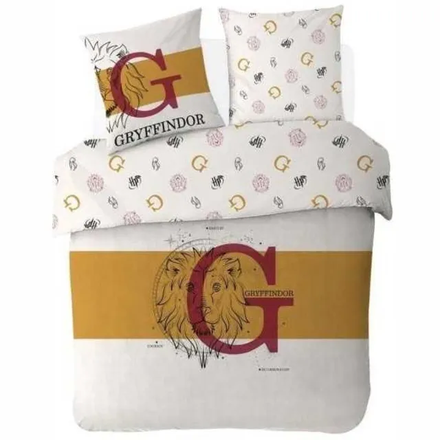 Harry Potter Dekbedovertrek - Gryffindor - Lits Jumeaux - 240 x 220 cm - Katoen Multi