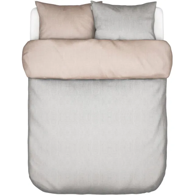 Marc O'Polo Dekbedovertrek Malthe - - 50% lyocell/30% gerecycled katoen/20% gerecycled polyester - incl. instopstrook Lichtgrijs