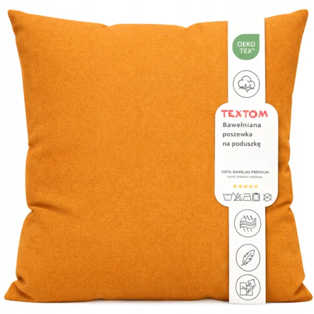Textom Hoeslopen 40x40 cm Inca Gold - 100% Katoen, Glad & Sterk
