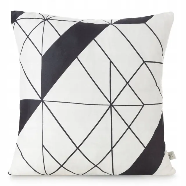 Eurofirany Decoratieve kussensloop 40x40cm - Geometrisch Zwart-Beige