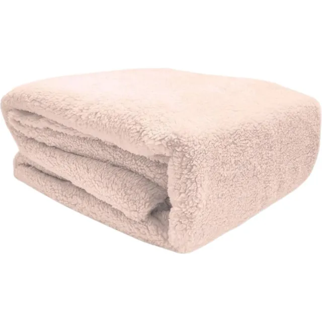 Sleeps Zachte Teddy Hoeslaken Roze - 160 x 200 cm - Super Zacht