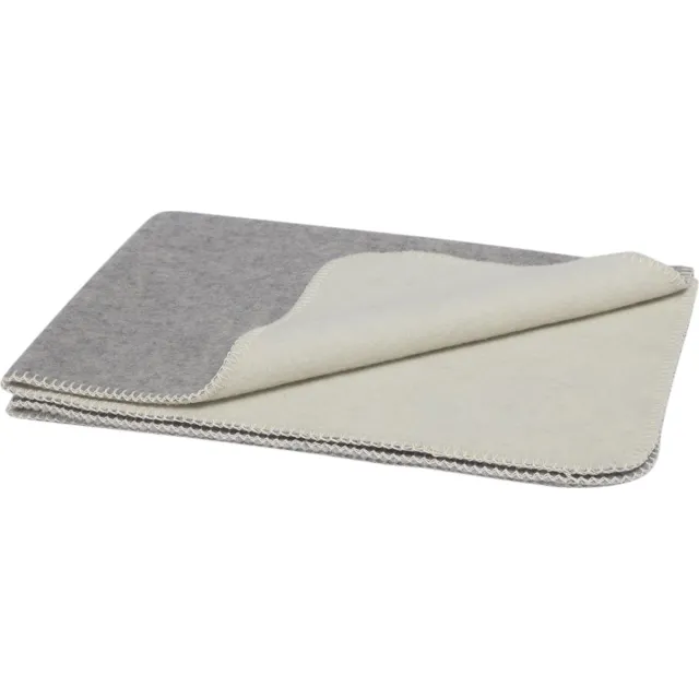 Yumeko merinowollen deken grijs melange 150x220 Grey Melange