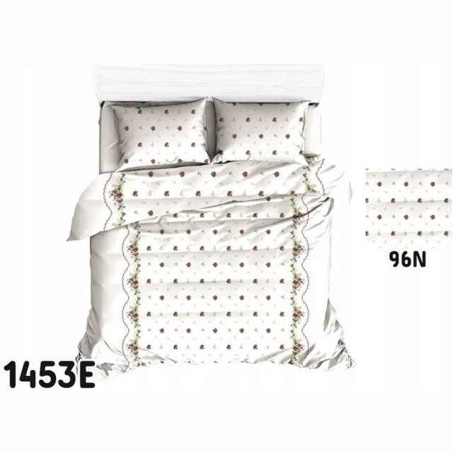 karo Katoenen Kussensloop 50x60 cm met Rode Rand - Wit Wit met rode bies