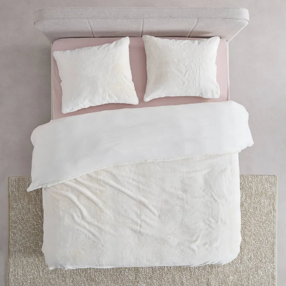 NOUS Living Fur kussensloop offwhite, foto 3