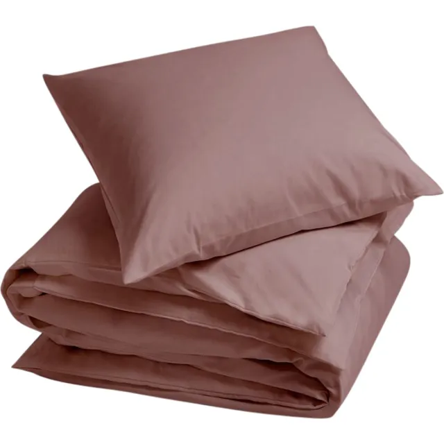 Yumeko dekbedovertrek katoen TENCEL™ poederroze 140x220 + 1/60x70 - Biologisch & ecologisch Blush Rose