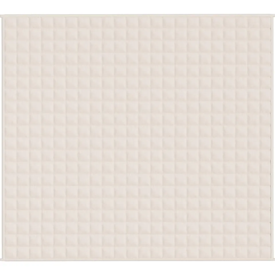 vidaXL Verzwaringsdeken 200x225 cm 13 kg stof lichtcrèmekleurig